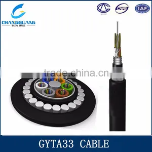 Cable Manufacturer GYTA53 33 Stranded Cable Loose Tube Underground Armored Optical Fiber Cable thumbnail-1