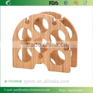 Bamboo Arch Wine Rack, 6-Bottle by Oenophilia thumbnail-1