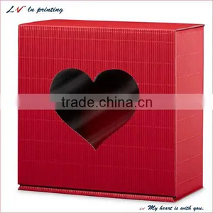 High Quality Recyclable Jewelry Box With Heart Pvc Window thumbnail-1