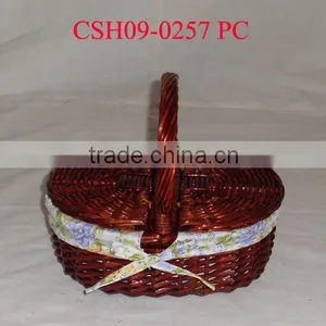 Wicker Picnic Basket thumbnail-1