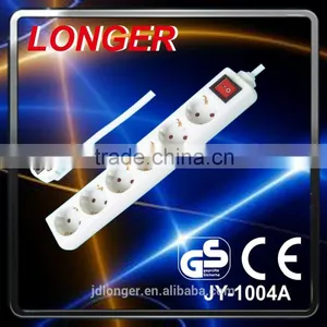 Hot Sale High Quality EU 6 Way Switch Extension Socket Power Strip GS CE 16A 220V thumbnail-2
