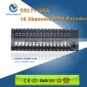 COL7116H 16 Channels hd mi Iptv Encoder for H.264 Encoding thumbnail-2