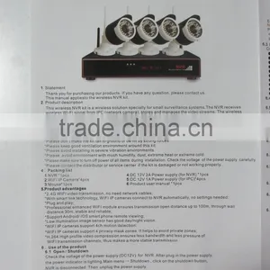 Bullet Camera Support 2 HDD P2P Wifi Wireless Camera System 12v Nvr Kit thumbnail-5