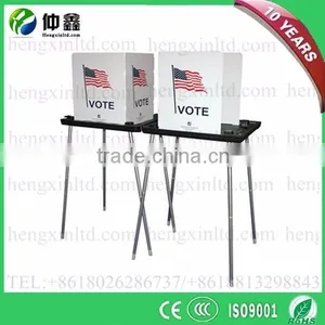 Corrugated Metal Voting Booth for Election thumbnail-1