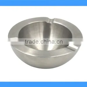DCA009118 Good Quality Stainless Steel Double Layer Table Ashtray, Metal Round Ahstray thumbnail-1