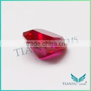 Gemstones Wholesale China 10x10mm 5# Square Cushion Shape Synthetic Ruby Gemstone thumbnail-4