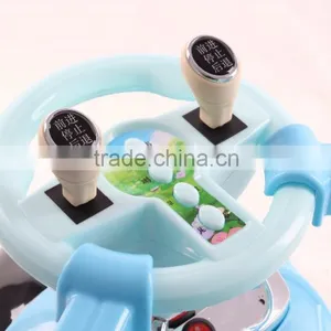 Pretty Pink Blue Color Kids Eletric Mini Car Toys With Two Silicon Swing Wheels thumbnail-6