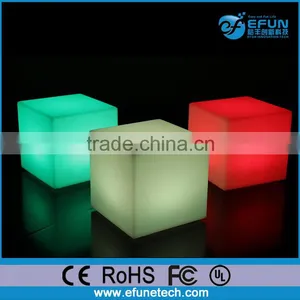 IP68 Waterproof Rechargeable Illuminated Rgb Color Led Lighted Cube Furniture thumbnail-1
