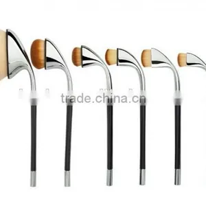 Silver / Gold New Arrival Hot Sale 9pcs Golf Brushes Oval Makeup Brush thumbnail-2