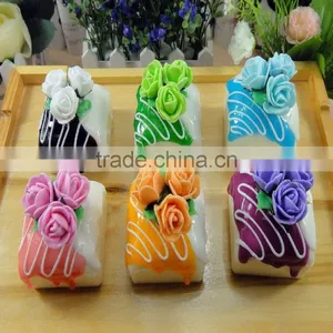 Fake 6 Exquisite Mousse ROSE Cake for Birthday Party Decoration/Fake Cake Desserts as Fridge Magnet Produts thumbnail-1