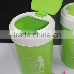 Colourful Open Top 8 Liter Plastic Dustbin. Suitable to be Used as Office Dustbin, Toilet Dustbin, Sanitary Dustbin thumbnail-3
