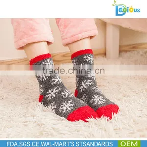 New Women's Colorful Novelty Christmas Pattern Cotton Crew Socks thumbnail-4