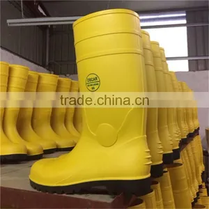 China Factory Price of Men Steel Toe Long Boots Safety Wholesale thumbnail-2