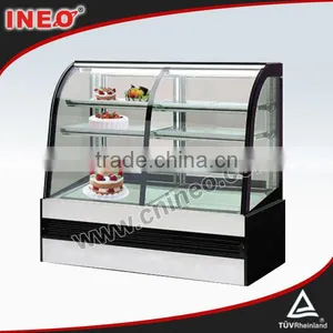 Compact Design Cake Display Fridge/Curved Glass Display Refrigerator/Counter Refrigerator Display Case thumbnail-1