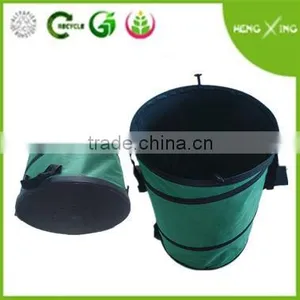 Green Heavy Pop up Garden Bag With Plastic Bottom thumbnail-1
