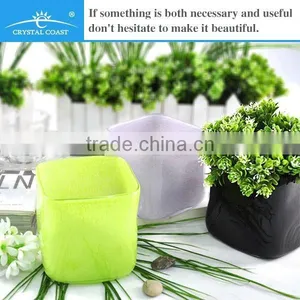 100cm Tall Square Glass Vase thumbnail-1
