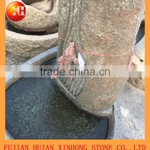 Dancing Stone Water Fountain With Fish thumbnail-2