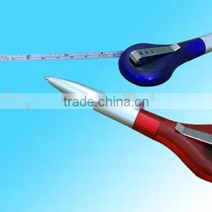 New Design 2 in 1 Multi-functional Promotional Tape Measuring Souvenir Ballpoint Pen thumbnail-3