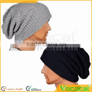 Mens Caddice Winter Warm Hat Long Knit Ski Cap thumbnail-1