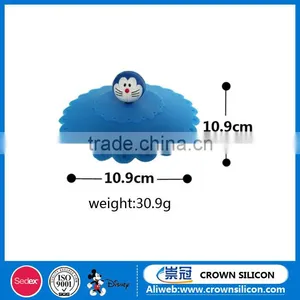 Food Grade Drinking Heat Resistance Panda Silicone Cup Lid thumbnail-1