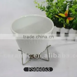 Porcelain Candle Fondue Set thumbnail-1