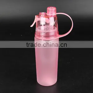 Plastic Sport Water Bottle With Straw and Spray thumbnail-3