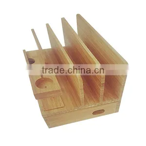 OEM Mobile Phone Stand,multi-function Bamboo Bracket Wholesale thumbnail-3