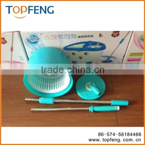 Housekeeping Super Mop Hand Pressure Rotating Mop Magic Mop With 3 Mopheads Dust Mop for Home Office Dorm thumbnail-2