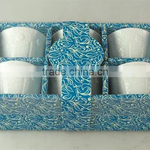 Cheap 6 Pcs Printing White Ceramic Tea Cup Wtih Gift Box in Stock thumbnail-2