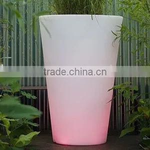 FO-9524 LED Lighted Flower Planter With Drain Hole,led Pot Light,illuminated Outdoor Flower Pots thumbnail-1