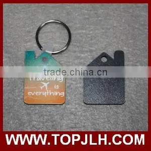 Heat Press Printing MDF Pendant Keychain Couple Lover Key Ring thumbnail-5