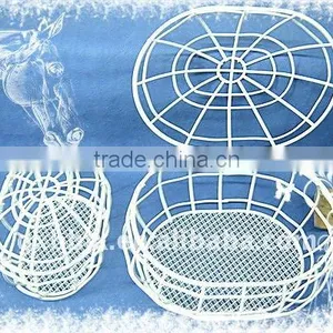 Oval White Wire Storage Hamper With Lid Set of Two thumbnail-1