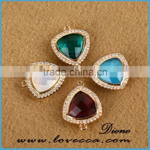 Decorative DIY Glass Stone Jewelry Facted Colored Glass Cut Stones thumbnail-2