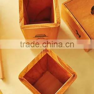 Hot Sale Wholesale Wood Pencil Box for School Kids Pencil Case thumbnail-3