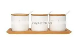 Spice Rack Set With Ceramic Jar thumbnail-1
