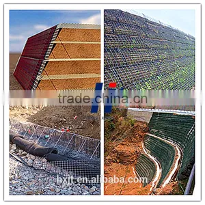 Erosion Control Steel Plastic Geogrid / Reinforcement /Biaxial Steel-plastic Sticking-welding Geogrids thumbnail-6