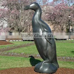 Bronze Swan Sculpture for Garden Decor thumbnail-1
