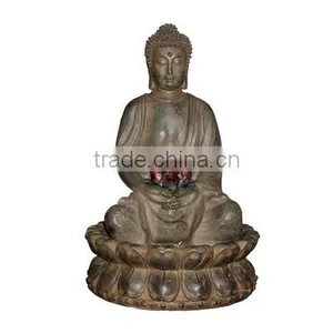 Tabletop Buddha Water Fountain With LED Light thumbnail-1