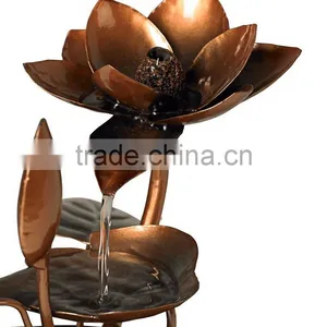 Begonia Flowers Cascading Indoor Tabletop Fountain thumbnail-3