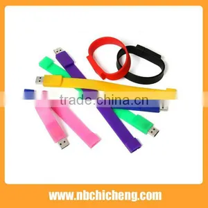 Silicon U Disk Bracelet, Wrist Band Flash Drive U-Disk, USB Wristband Flash Drive thumbnail-1