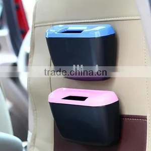 Plastic Automobile Car Door Hanging Trash Bin thumbnail-2