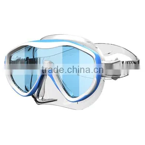 CE Approval Silicone Diving Mask With Mirrored Lens,diving Equipment for Spearfishing (MM-100) thumbnail-2