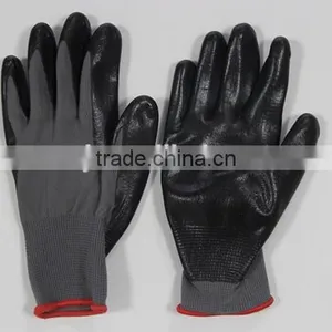 High-technology Foam Cheap Nitrile Work Gloves Black Latex Gloves thumbnail-1