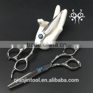 QJ-S12 Sword Blade Hair Scissors Professional Scisssors Set With Engraved Handle thumbnail-2