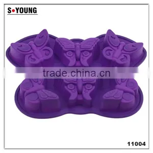 11004 Butterfly Shape Baking Silicon Cake Mould,animal Foot Print Silicone Baking Mould thumbnail-1