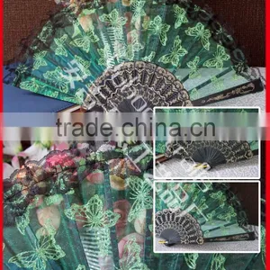 Lace Fabric Fan for Party With Low Price thumbnail-1