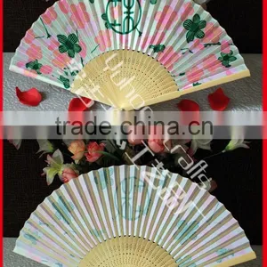 Japanese Promotioning Folding Fabric Fan thumbnail-1
