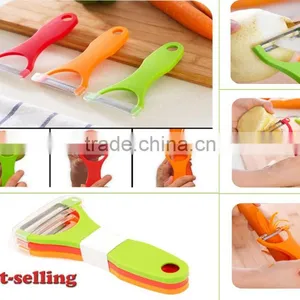 High Quality Kitchen Tools Three Functions In One Potato Peeler Apple Peeler Kitchen Knife WN013-001 thumbnail-2