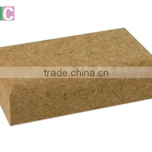 Natural Cork Yoga Block With Round Edge thumbnail-1