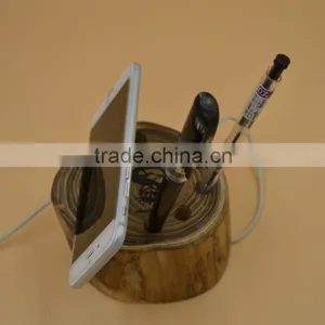 Wood Wooden Desk Holder Table Stand for IPhone 5c 5S 6 Plus thumbnail-5